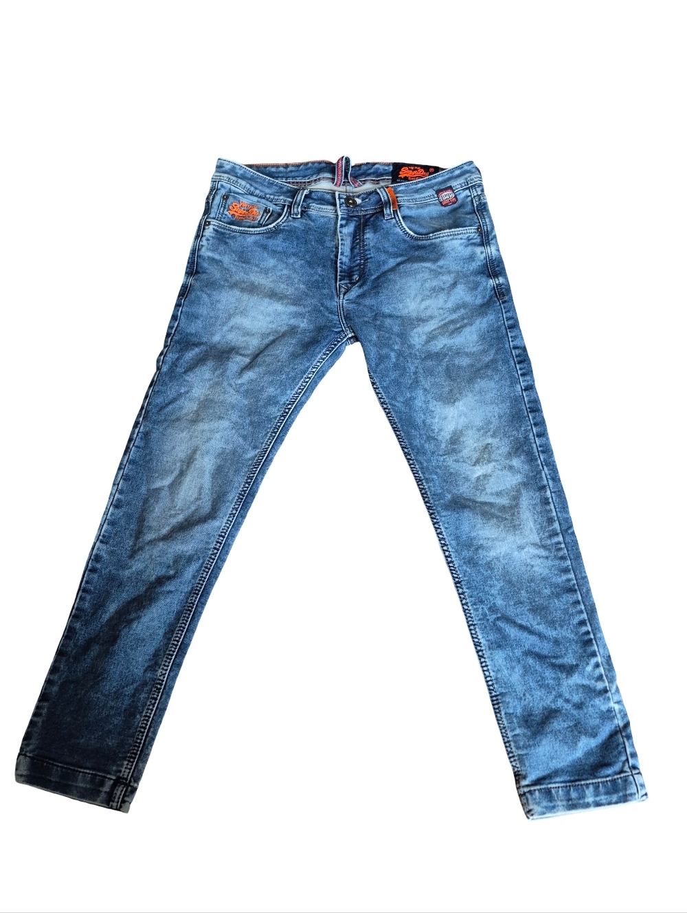 Superdry Jeans Vintage Orange Label Size 16